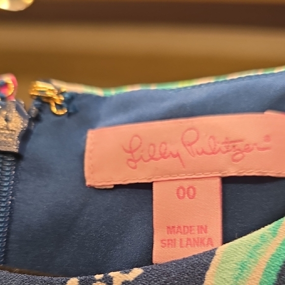 Lilly Pulitzer Blue and Pink Floral Mini Dress - Picture 2 of 14